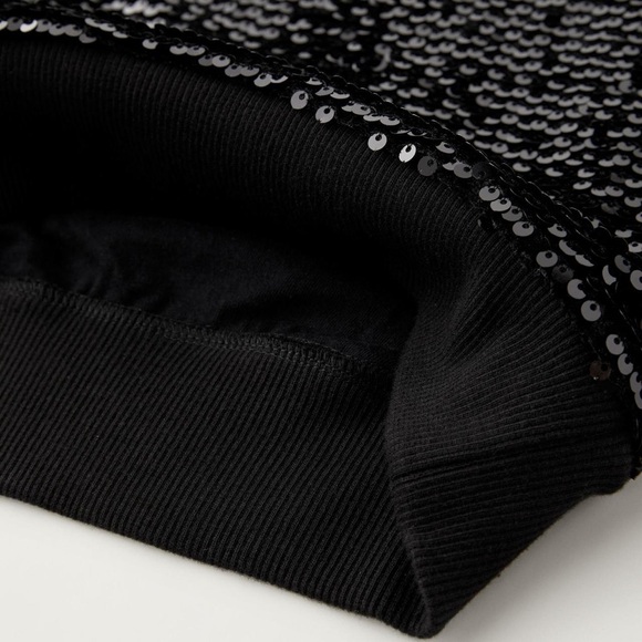 13-14Y. ZARA SEQUIN SWEATSHIRT - Picture 4 of 4